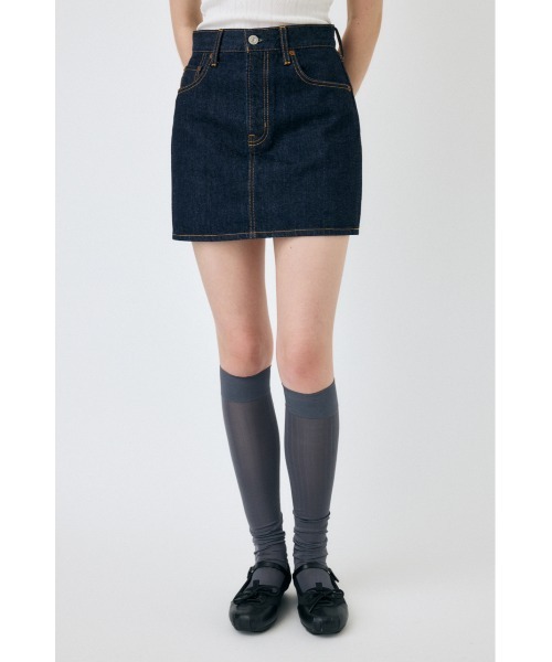 MOUSSY(マウジー)の「DENIM ミニスカート(デニムスカート・レディース・ワンウォッシュ/ブラック・0/1/2)」の16枚目の写真