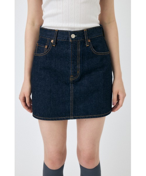 MOUSSY(マウジー)の「DENIM ミニスカート(デニムスカート・レディース・ワンウォッシュ/ブラック・0/1/2)」の18枚目の写真