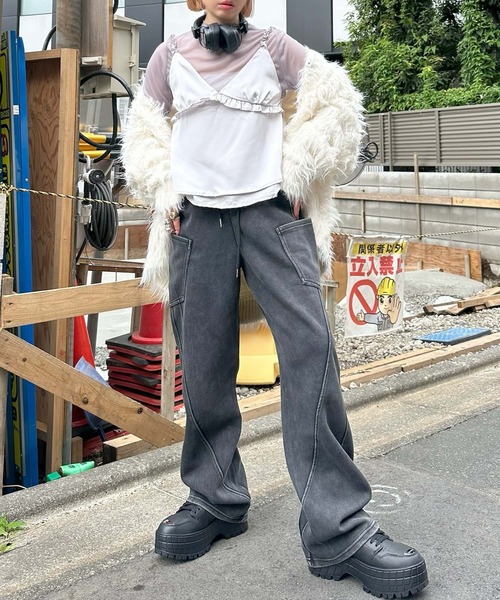Alley Tokyo(アリートーキョー)の「サテンブラキャミとシアーインナーのセット(その他トップス・レディース・オフホワイト/グレー・FREE)」の20枚目の写真