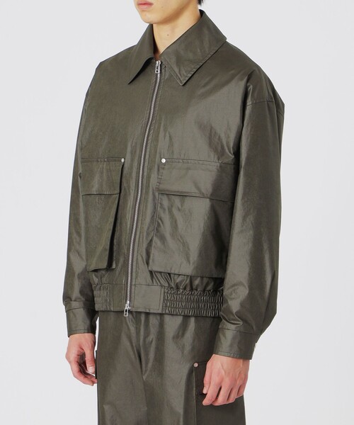 LOVELESS（ラブレス）の「ワックスヴィンテージライクフライトブルゾン（ブルゾン・メンズ・グリーン系その他5/ブラック・L/M/S）」の8枚目の写真