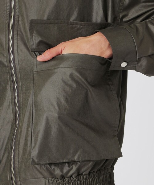 LOVELESS（ラブレス）の「ワックスヴィンテージライクフライトブルゾン（ブルゾン・メンズ・グリーン系その他5/ブラック・L/M/S）」の10枚目の写真