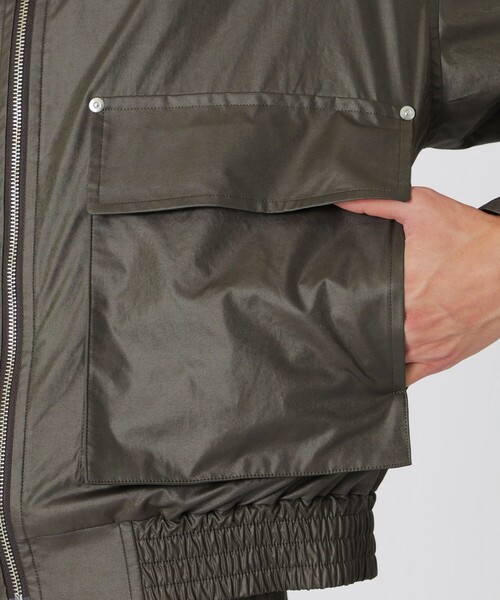 LOVELESS（ラブレス）の「ワックスヴィンテージライクフライトブルゾン（ブルゾン・メンズ・グリーン系その他5/ブラック・L/M/S）」の11枚目の写真