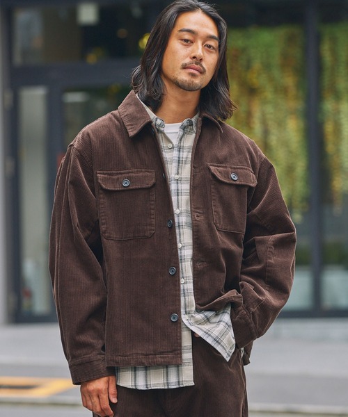 セール】【セットアップ対応】オーバーサイズコーデュロイCPOシャツ