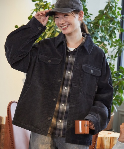 セール】【セットアップ対応】オーバーサイズコーデュロイCPOシャツ