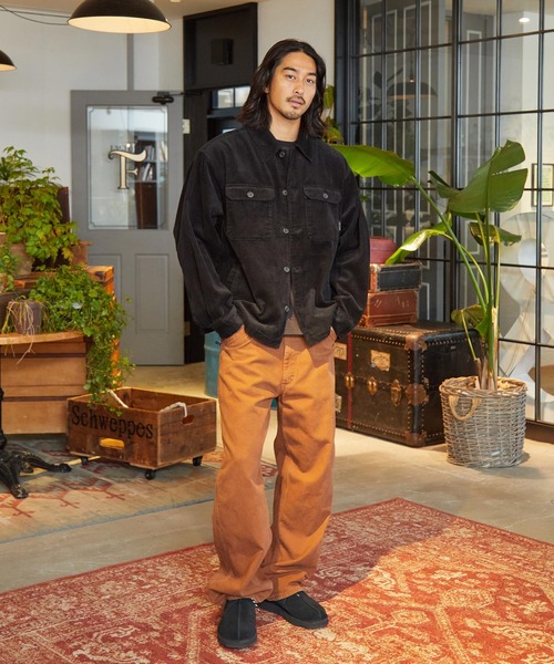 THE CRAFT CREW PRODUCTS(ザクラフトクループロダクツ)の「【セットアップ対応】オーバーサイズコーデュロイCPOシャツジャケット【THE CRAFT CREW PRODUCTS】(ブルゾン・メンズ・ブラック/グレイッシュベージュ/オリーブ/ブラウン/スミクロ・S/M/L)」の7枚目の写真