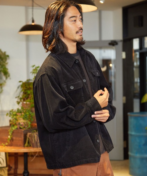 THE CRAFT CREW PRODUCTS(ザクラフトクループロダクツ)の「【セットアップ対応】オーバーサイズコーデュロイCPOシャツジャケット【THE CRAFT CREW PRODUCTS】(ブルゾン・メンズ・ブラック/グレイッシュベージュ/オリーブ/ブラウン/スミクロ・S/M/L)」の12枚目の写真