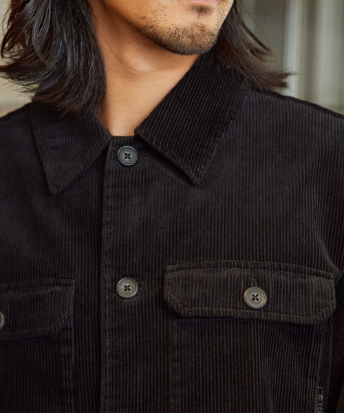 THE CRAFT CREW PRODUCTS(ザクラフトクループロダクツ)の「【セットアップ対応】オーバーサイズコーデュロイCPOシャツジャケット【THE CRAFT CREW PRODUCTS】(ブルゾン・メンズ・ブラック/グレイッシュベージュ/オリーブ/ブラウン/スミクロ・S/M/L)」の8枚目の写真