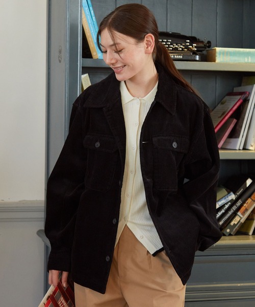 THE CRAFT CREW PRODUCTS(ザクラフトクループロダクツ)の「【セットアップ対応】オーバーサイズコーデュロイCPOシャツジャケット【THE CRAFT CREW PRODUCTS】(ブルゾン・メンズ・ブラック/グレイッシュベージュ/オリーブ/ブラウン/スミクロ・S/M/L)」の15枚目の写真