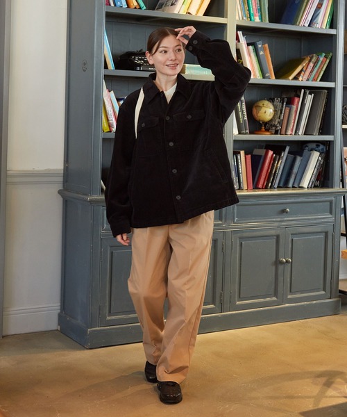 ジャケット・アウター CC セール】【セットアップ対応】オーバーサイズコーデュロイCPOシャツ