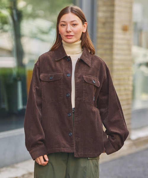 セットアップ対応】オーバーサイズコーデュロイCPOシャツジャケット