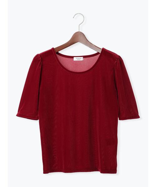 Te chichi TERRASSE（テチチテラス）の「シアーベロアパフトップス（その他トップス・レディース・オフホワイト/ブラック/レッド・F）」の11枚目の写真