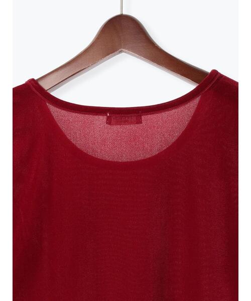 Te chichi TERRASSE（テチチテラス）の「シアーベロアパフトップス（その他トップス・レディース・オフホワイト/ブラック/レッド・F）」の16枚目の写真