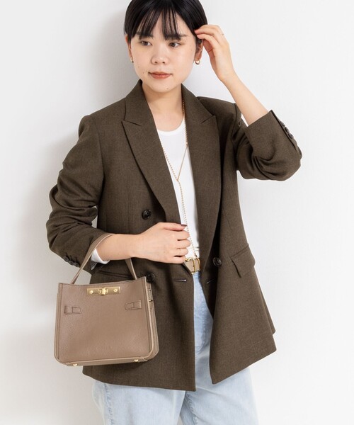 極美品 Nolley’s ウォッシャブルシャークダブルジャケット ブラウン 38 ウォッシャブルシャークダブルジャケット（テーラードジャケット