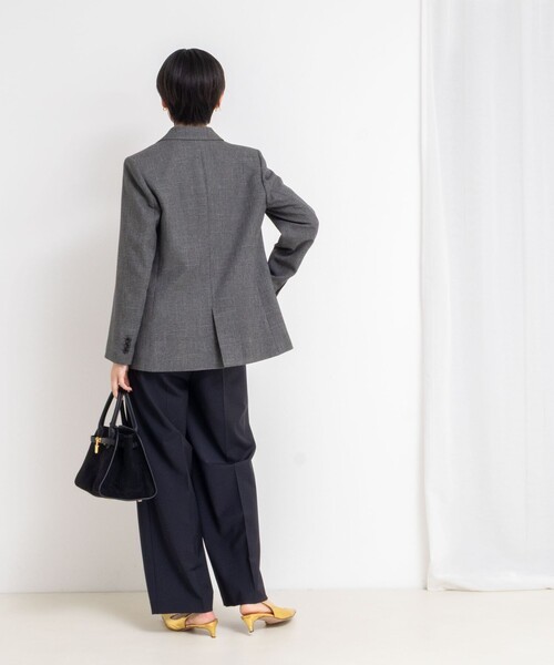 極美品 Nolley’s ウォッシャブルシャークダブルジャケット ブラウン 38 ウォッシャブルシャークダブルジャケット | NOLLEY'S(ノーリーズ