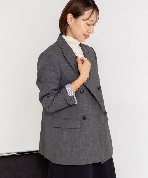 ウォッシャブルシャークダブルジャケット（テーラードジャケット