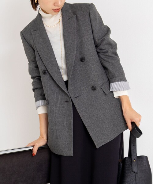 ウォッシャブルシャークダブルジャケット（テーラードジャケット