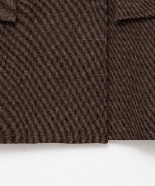 NOLLEY’S Sophi（ノーリーズソフィ）の「ウォッシャブルシャークダブルジャケット（テーラードジャケット・レディース・ネイビー/ダークブラウン/チャコールグレー/オリーブ/ベージュ・34/36/38）」の8枚目の写真