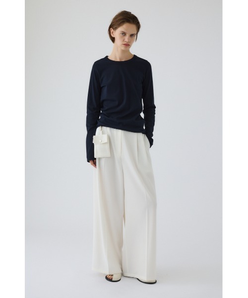 RIM.ARK（リムアーク）の「Pouch set wide PT ポーチセットワイドパンツ（スラックス・レディース・ホワイト/ブラック/カーキ・38/36）」の16枚目の写真