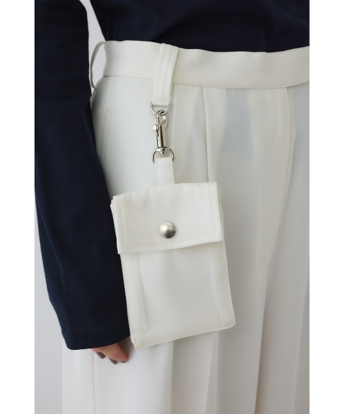 RIM.ARK（リムアーク）の「Pouch set wide PT ポーチセットワイドパンツ（スラックス・レディース・ホワイト/ブラック/カーキ・38/36）」の21枚目の写真