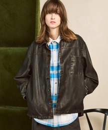 MAISON SPECIAL(]XyV)́sUNISEXtArtificial Leather Prime-Over Shirt Blouson/A[eBtBVU[vCI[o[Vcu]yMAISON SPECIAL/]XyVz(u])