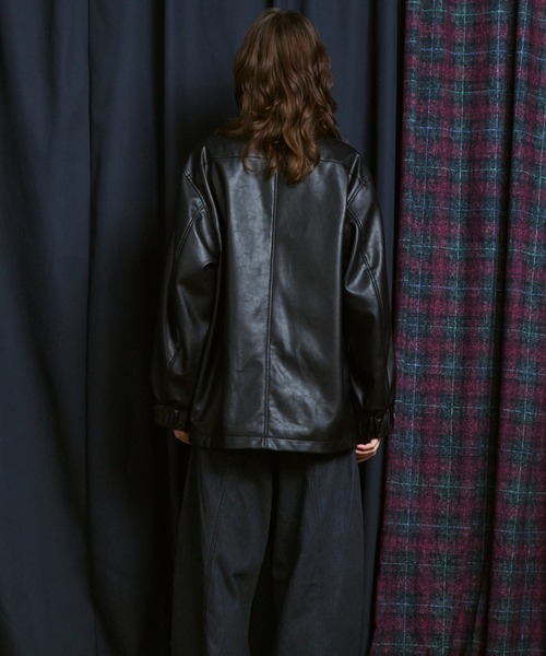 UNISEX》Artificial Leather Prime-Over Shirt Blouson/アーティ