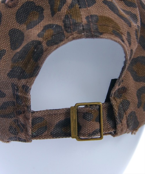 clear（クリア）の「ラインストーンヒョウ柄ダメージキャップ［Y2K カジュアル 着回し力抜群］≪AW新作≫（キャップ・レディース・ブラウン・F）」の4枚目の写真