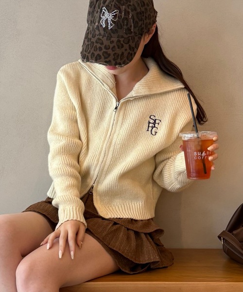 clear（クリア）の「ラインストーンヒョウ柄ダメージキャップ［Y2K カジュアル 着回し力抜群］≪AW新作≫（キャップ・レディース・ブラウン・F）」の8枚目の写真