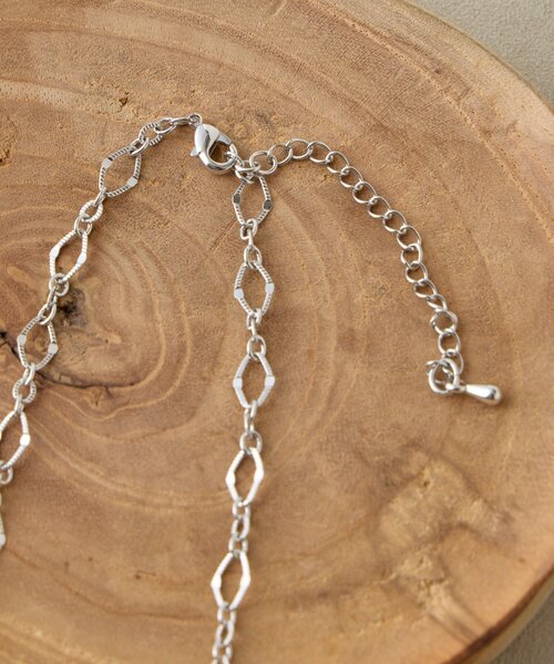 Jena espace merveilleux（ジェナ　エスパスメルヴェイユ）の「デザインチェーンネックレス（リング・レディース・ゴールド/シルバー・FREE）」の4枚目の写真