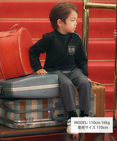 BeBe（ベベ）の「TRツイルロングパンツ（スラックス・キッズ・グレー・120cm/130cm/150cm/140cm/110cm）」の4枚目の写真
