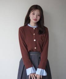 ノーカラージャケット（ブラウン/茶色系）ファッション通販 - ZOZOTOWN