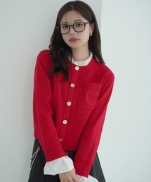 EIMY ISTOIRE（エイミーイストワール）の「【再入荷/14色展開】Attached collar ニットジャケット（ノーカラージャケット）」