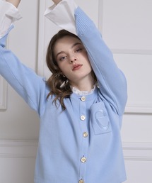 EIMY ISTOIRE（エイミーイストワール）の「【再入荷/14色展開】Attached collar ニットジャケット（ノーカラージャケット）」