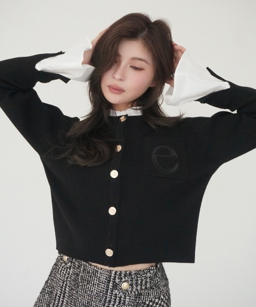 Attached collar ニットジャケット（ノーカラージャケット）｜EIMY