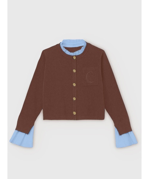 セール】Attached collar ニットジャケット（ノーカラージャケット