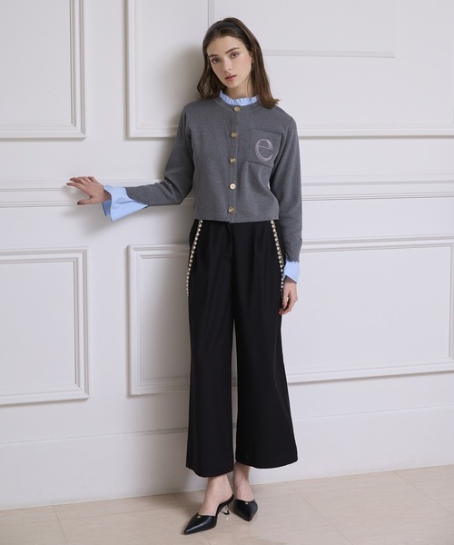 Attached collar ニットジャケット（ノーカラージャケット）｜EIMY