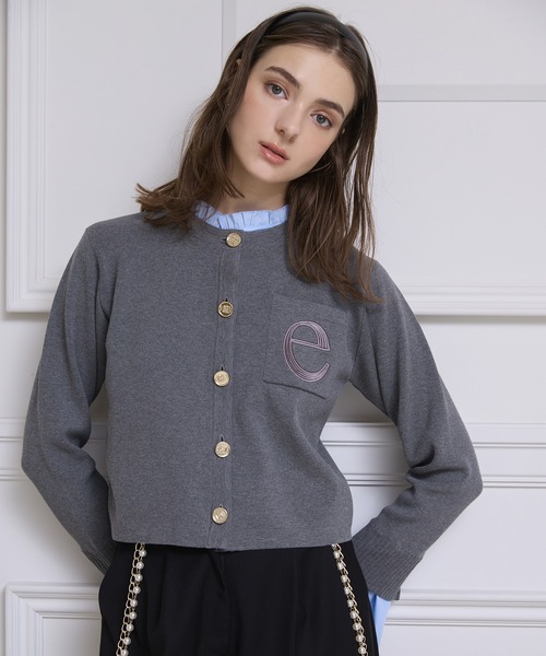 Attached collar ニットジャケット（ノーカラージャケット）｜EIMY