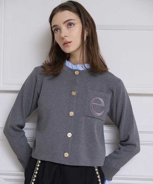 Attached collar ニットジャケット（ノーカラージャケット）｜EIMY