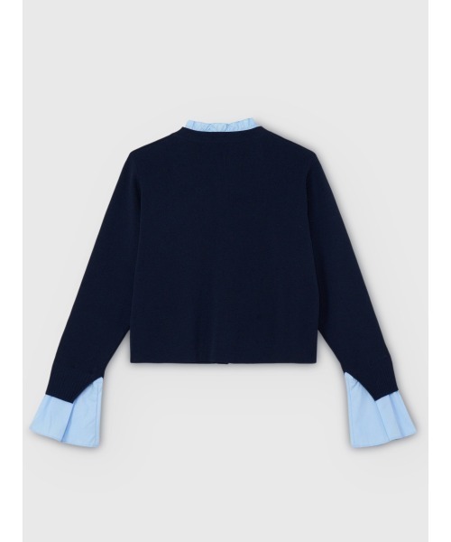 eimy istoire Attached collar ニットジャケット Attached collar ニットジャケット（ノーカラージャケット