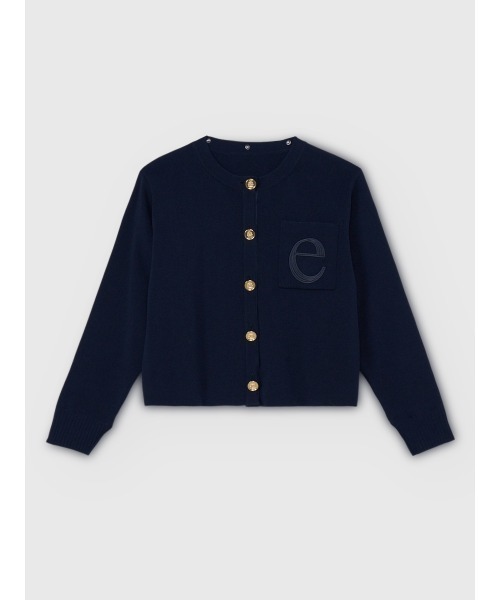 eimy istoire Attached collar ニットジャケット Attached collar ニットジャケット（ノーカラージャケット