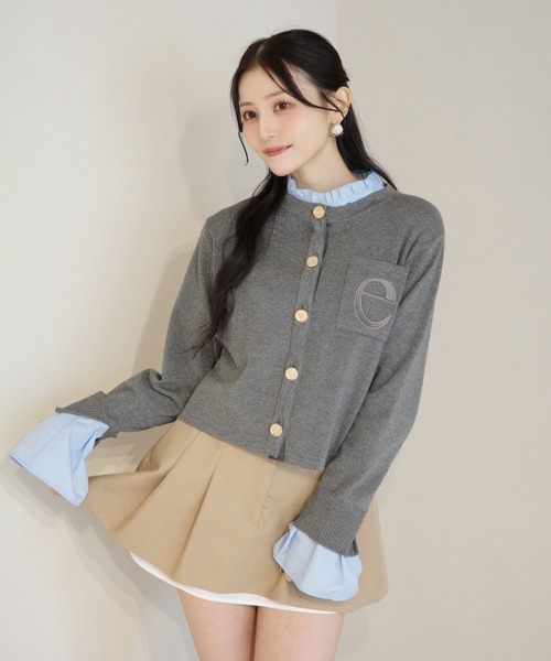 Attached collar ニットジャケット（ノーカラージャケット）｜EIMY