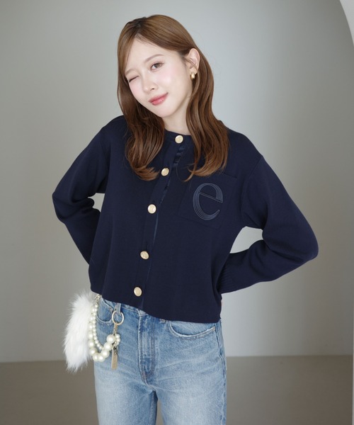 Attached collar ニットジャケット（ノーカラージャケット）｜EIMY