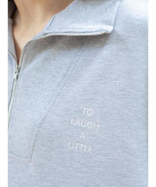 so4u(ソーフォーユー)の「ハーフジップスウェットプルオーバー(Tシャツ/カットソー・レディース・ネイビー/グレー・F)」の14枚目の写真