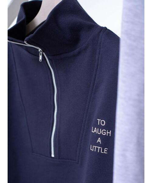so4u(ソーフォーユー)の「ハーフジップスウェットプルオーバー(Tシャツ/カットソー・レディース・ネイビー/グレー・F)」の17枚目の写真