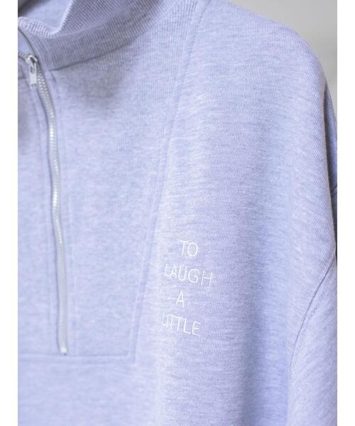 so4u(ソーフォーユー)の「ハーフジップスウェットプルオーバー(Tシャツ/カットソー・レディース・ネイビー/グレー・F)」の18枚目の写真