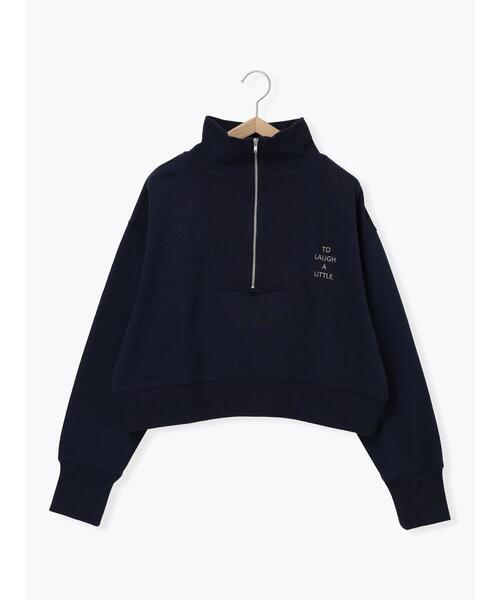 so4u(ソーフォーユー)の「ハーフジップスウェットプルオーバー(Tシャツ/カットソー・レディース・ネイビー/グレー・F)」の19枚目の写真