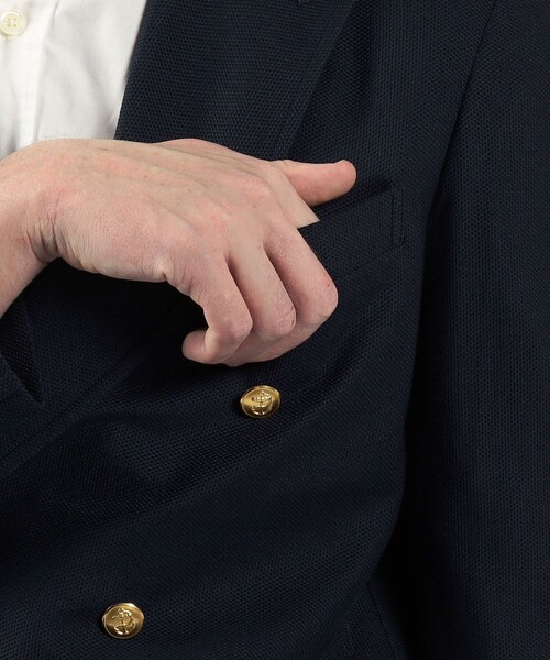 コットン ダブルブレステッド 6Bジャケット DONDI
