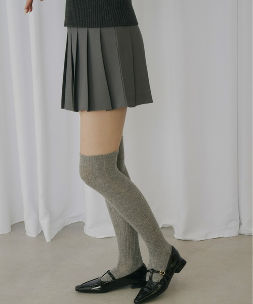 Olu.（オルドット）の「フレアプリーツスコート（スカート・レディース・グレー/ブラウン・0/1）」の14枚目の写真