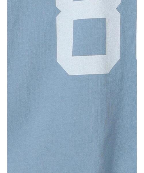 Samansa Mos2 Lagom（サマンサモスモスラーゴム）の「【Champion別注】フットボールTシャツ（Tシャツ/カットソー・キッズ・ブルー/オフホワイト・130/95/120/110/100）」の8枚目の写真