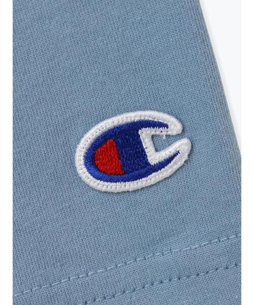 Samansa Mos2 Lagom（サマンサモスモスラーゴム）の「【Champion別注】フットボールTシャツ（Tシャツ/カットソー・キッズ・ブルー/オフホワイト・130/95/120/110/100）」の10枚目の写真