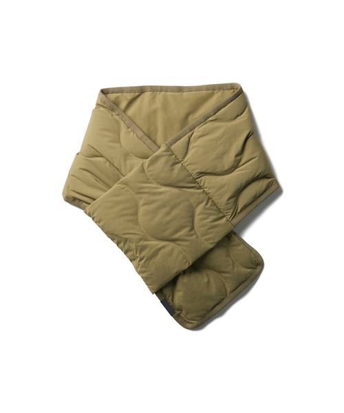 Snow Peak(スノーピーク)の「Snow Peak / Seamless Quilted Down Stole シームレスキルティングダウンストール(マフラー・メンズ・ブラック/オリーブ・ONE SIZE)」の9枚目の写真